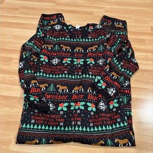 Christmas Budweiser‎ Beer One Piece Pajamas